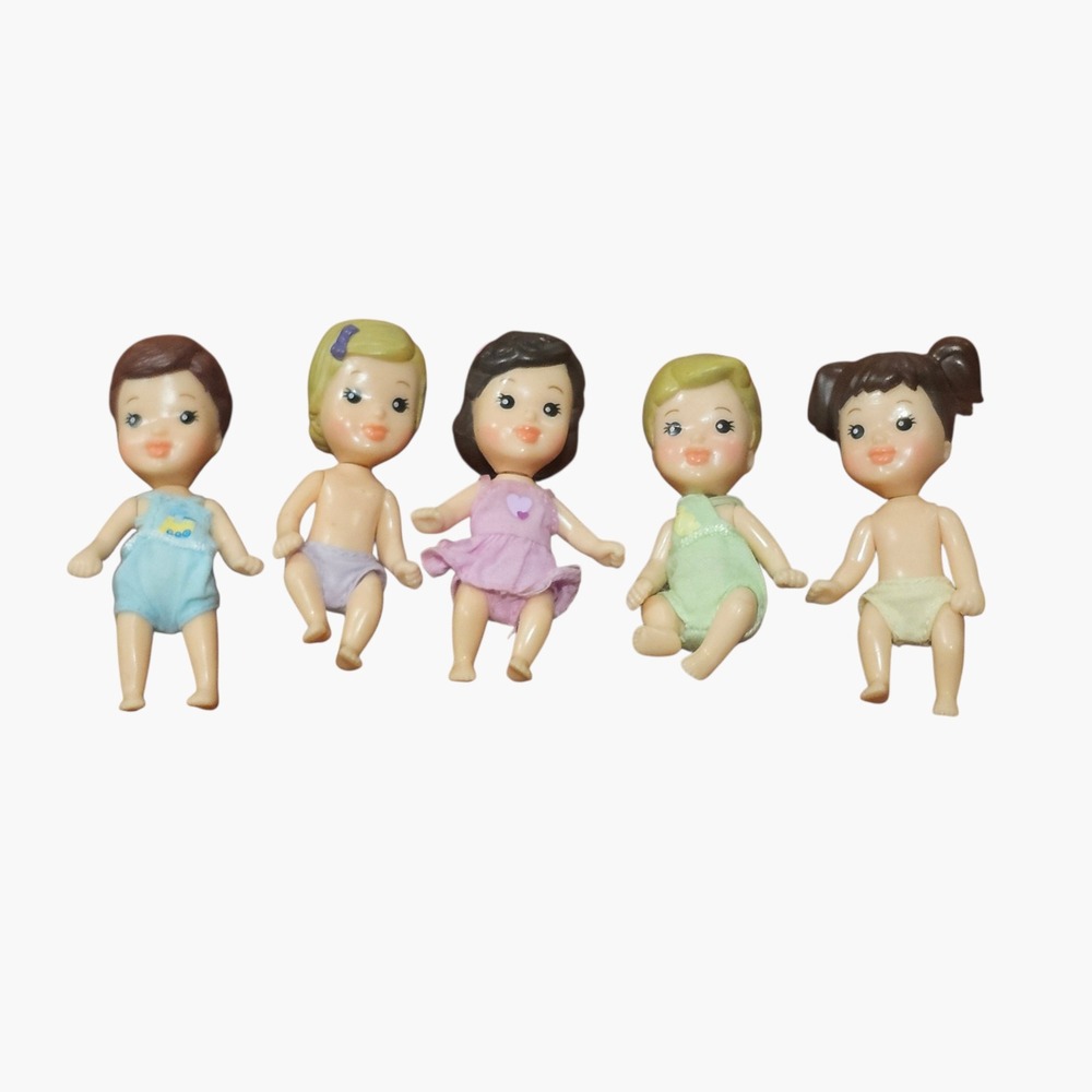 Vintage 2004 5sies MGA Entertainment Quintuplets Miniature Boys & Girls 3" Dolls